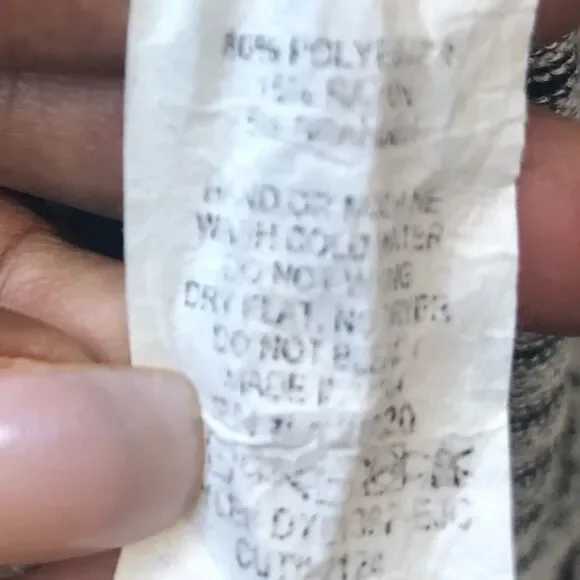 Alya gray and black striped long sleeve midi dress, size xs - Picture 7 of 12